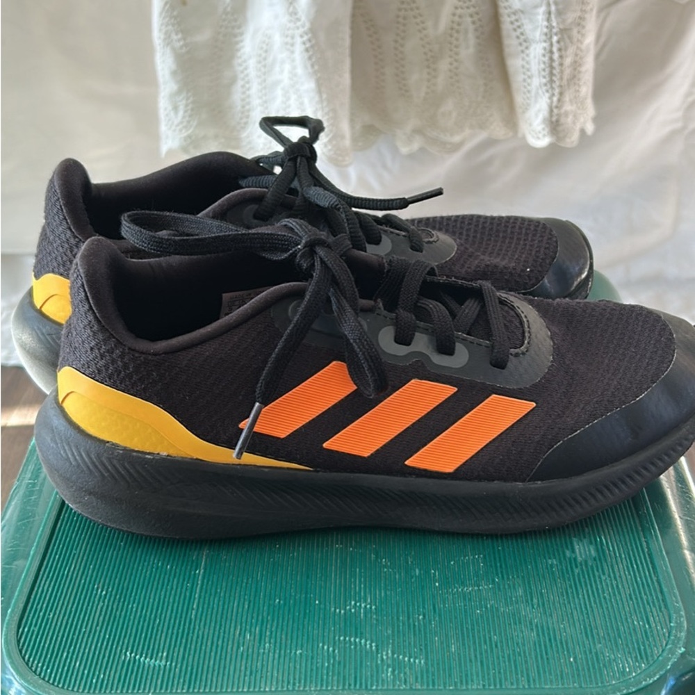 Kids Black and Yellow Sneakers